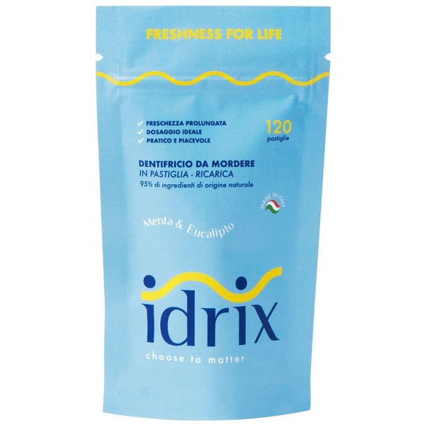 Natural Toothpaste Tablets IDRIX - with hydroxyapatite to remineralise Tooth