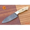 M DAMASCUS CUSTOM HANDMADE FORGED DAMASCUS STEEL CHEF STEAK KNIFE