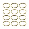 Brass Split Key Rings 13mm Round Flat Key Chains Key