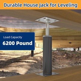 IRENPORU 4 Pack House Jacks for Leveling Adjustable Floor Jack Post Floor Jack for House Telescoping Jack for Temporary Support, Adjustable Range 12 inch - 16 inch