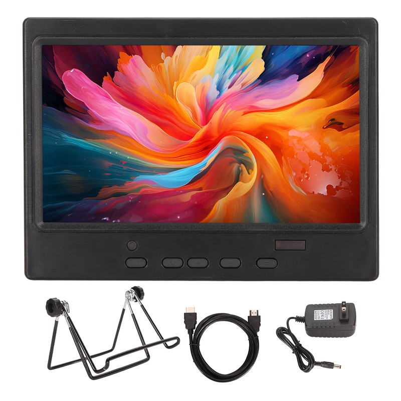7 Inch Portable Monitor 1024x600 Supports HD Multimedia Interface VGA
