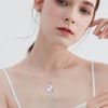 URONE Universe Planet Opal Necklace Sterling Silver Created Opal Pendant