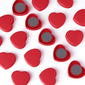 PYJLBX Red Heart Fridge Magnets - 20PCS Small Strong Magnet, Cute Mini Whiteboard Magnets for Crafts & Notice Board - Colourful Decorative Heavy Duty Magnets for Home, Kitchen, Map, Office & School
