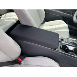 Car Console Covers Plus Made in USA Designed for Toyota Camry 2025 Neoprene Auto Armrest Center Console Cover Protector Black