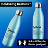 Huuraa Bottle Teacher Definition Gift 500 ml Blue Stainless Steel