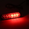 2pcs 12V 6 LED Car Truck Emergency Warning Strobe Light