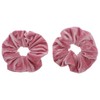 Zac's Alter Ego Pair of Luxurious Velvet Hair Scrunchies -