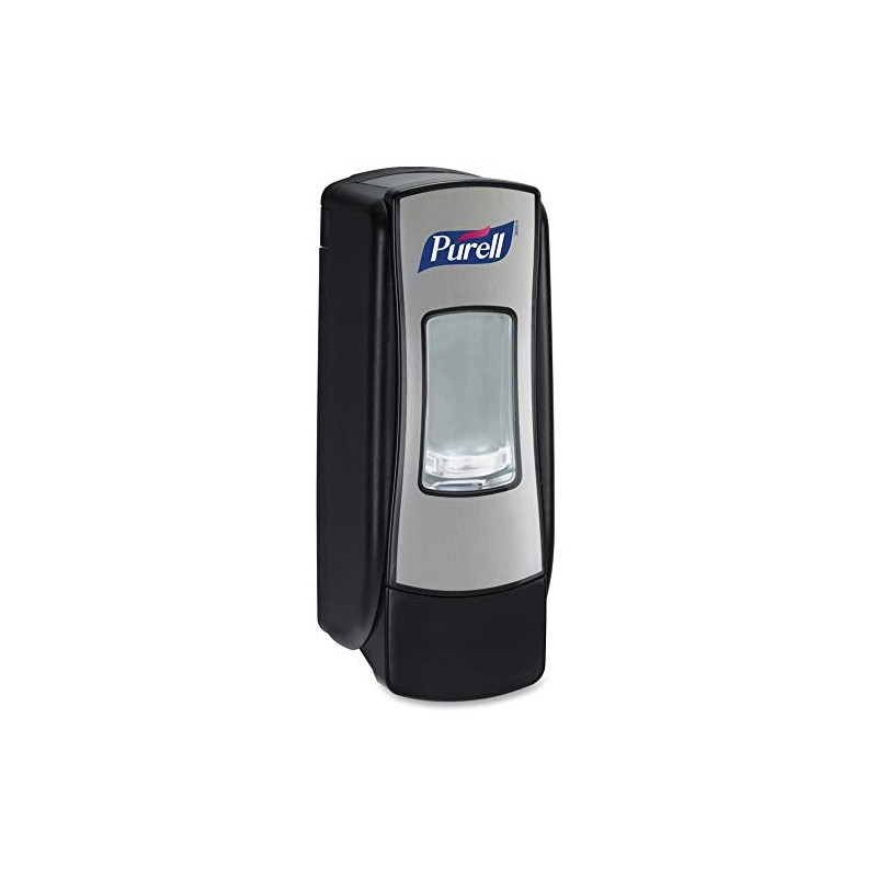 PURELL ADX-7 Push-Style Hand Sanitizer Dispenser, Chrome/Black, for PURELL ADX-7
