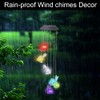 Solar Cat Wind Chimes, 6 LED Cat Memorial Wind Chimes
