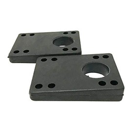 Riser Pads Triangle Black 0.3 - 0.55 inches (8 - 14 mm) for Ron Ske, 1 Set of 2