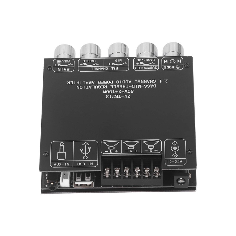Bluetooth Power Amplifier Board Subwoofer 2.1 Channel 50W 50W 100W