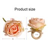 Getfitsoo Flower Napkin Rings Set of 8, Handmade Rose Napkin