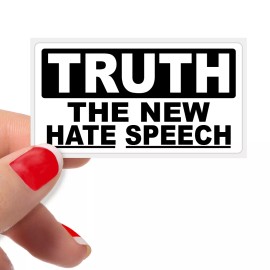 StickerX Truth The New Hate Funny Snowflake Joke Woke Bulk Statement Stickers Decals - 50 Pack
