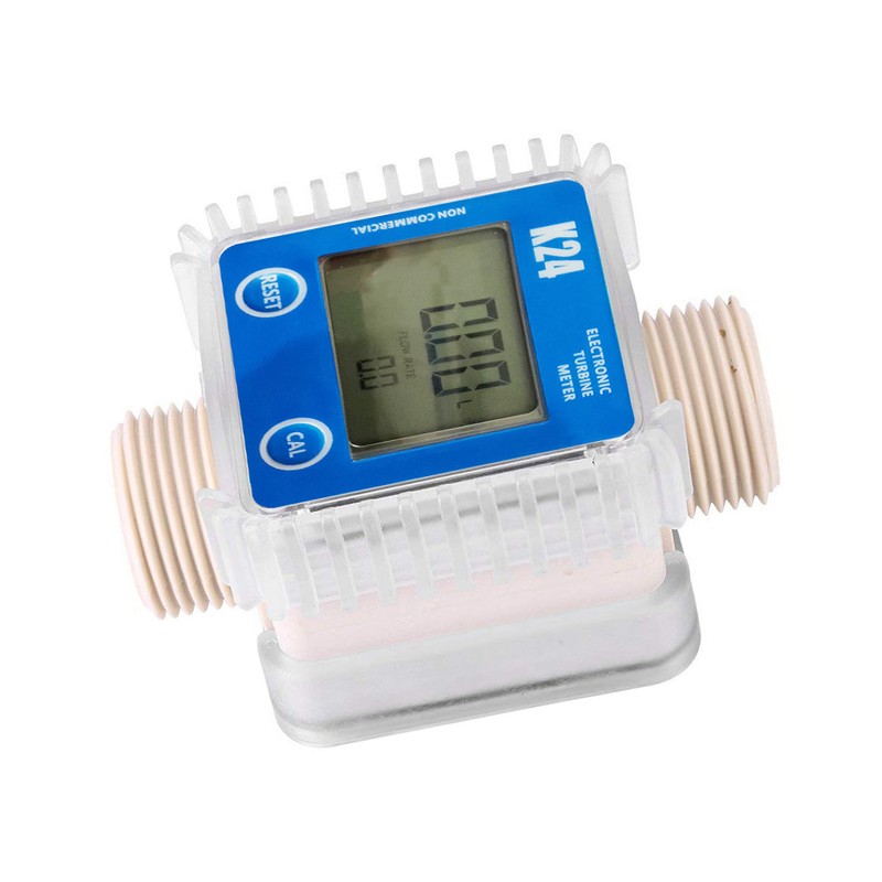 1pc K24 Turbine Digital Diesel Oil Fuel Flow Meter Gauge