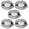 5Pcs Black Hair Nets for Sleeping with Elasticated Edges Invisible