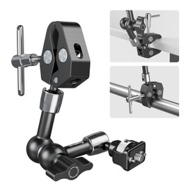 SmallRig 5310 7" Magic Arm with Crab Clamp Arm with 1/4"-20 Screw and Telescopic Pin for Action Camera Monitor Video Light Microphone