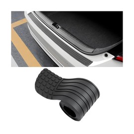 Zpana Car Rear Bumper Protector Guard, Anti-Scratch Auto Trunk Door Entry Protection Strip, Abrasion Resistant Vehicle Exterior Band Accessories, Universal for SUV Sedan Truck