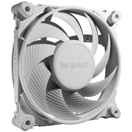 be quiet! Silent Wings 4 120mm PWM White fan, optimised fan blades, exceptionally high performance, maximum air pressure, virtually inaudible, 6-pole fan motor, fluid-dynamic bearing, BL114