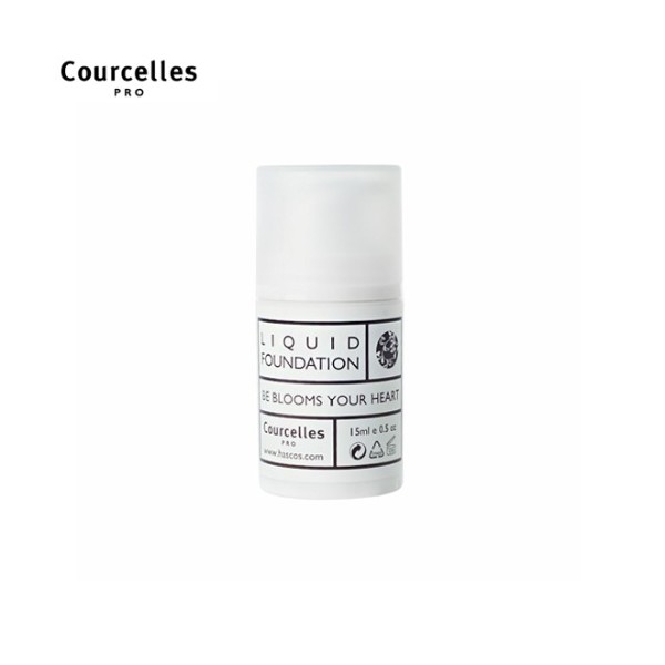 Hascos COURCELLES Liquid Foundation 15ml (Pumping), Shade:No.100-White Pink