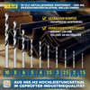 S&R drill bit set, 15-piece, 23 pieces, in plastic box