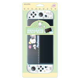 Alone ALG-NSUQPCSC Clear Case for Games, Separated Type #Unipo Sanrio Characters Pochacco, 9.3 x 0.6 x 3.9 inches (23.5 x 1.5 x 10 cm), Protects Against Scratches and Dirt, Switch OLED Compatible,