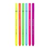 Bruynzeel Fineliner Brush Pens 6-Piece Set, Neon