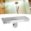 Linear Shower Drain Stainless Steel Odor Resistant Rectangular Floor Drain