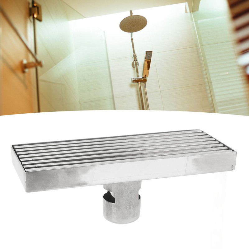 Linear Shower Drain Stainless Steel Odor Resistant Rectangular Floor Drain
