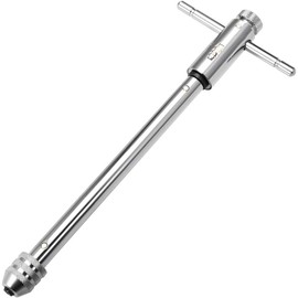 Adjustable T-Handle Ratchet Tap Holder Wrench, Household Ratcheting T Handle Holder Reamer Hand Tapping Tool (M5-M12 Long)