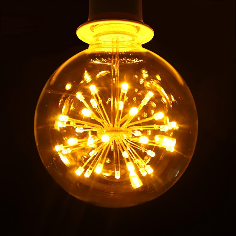 E27/G95 220V Retro Style Filament Light Bulb LED Lamp for