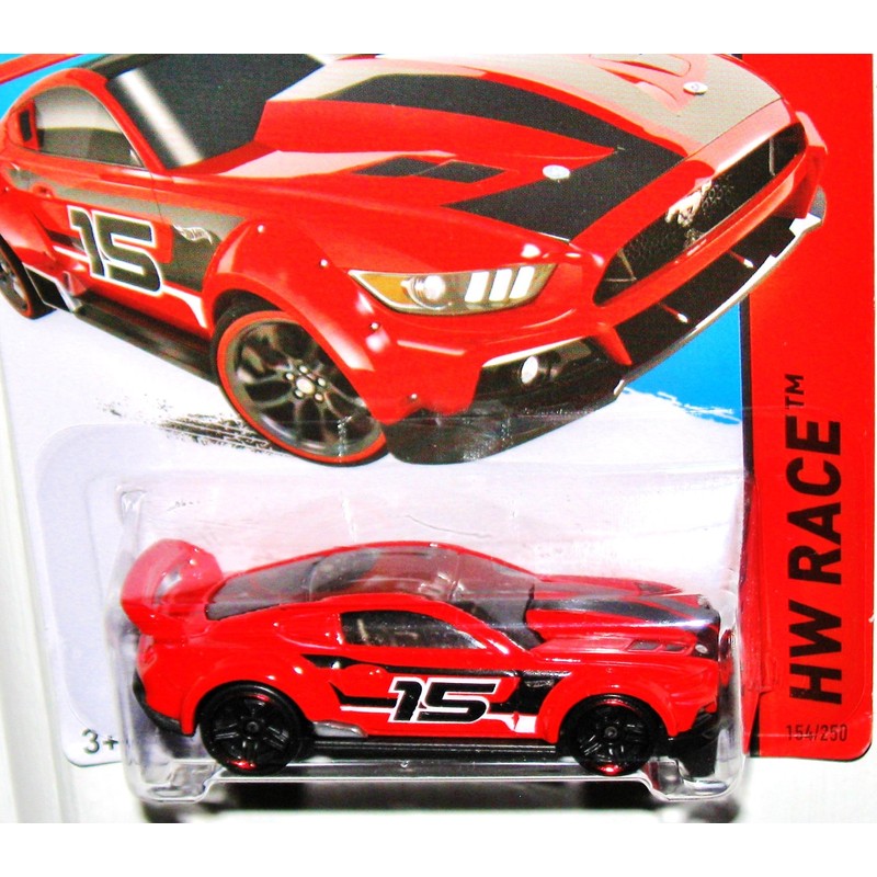 Hot Wheels, 2015 HW Race, Custom '15 Ford Mustang [Red]