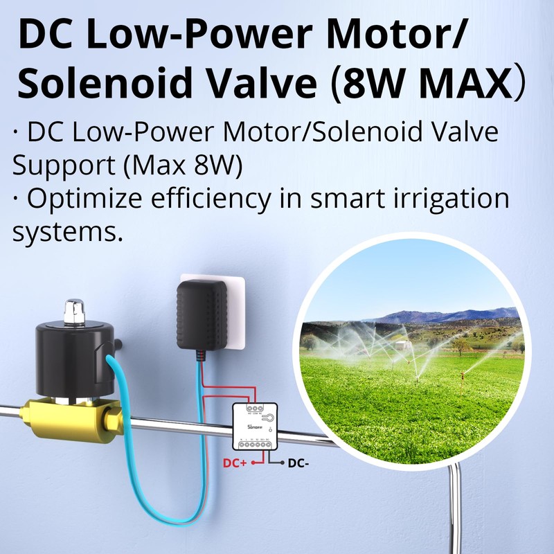 SONOFF WiFi MINI-D Smart Switch with Matter,Dry Contact Output,Supports AC