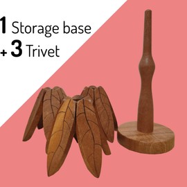 Wooden Tree Trivets for Hot Dishes, Heat-Resistant Table Mat, Christmas Tree Coasters for Hot Pots and Pans, Trivet Set, Creative Wooden Mat (Texture: 3pc)