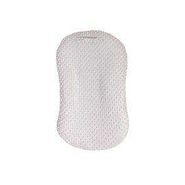 Mila Millie Water Resistant Removable Cover for Newborn Lounger | Minky Sensory Touch Slipcover for Baby Floor Seat | Premium Quality Soft Wipeable Fabric | Hypoallergenic (Fog)