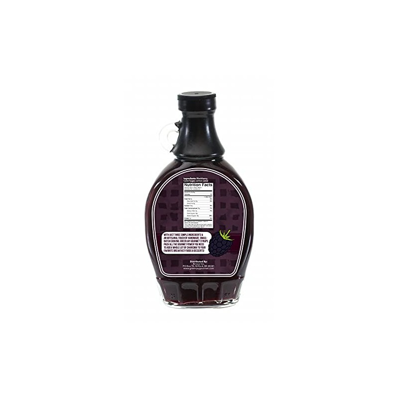 Green Jay Gourmet Blackberry Syrup - 3 Ingredient Premium Breakfast