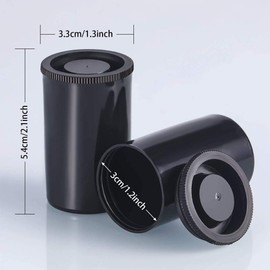 Moscare Film Canisters for Science,35mm Camera Film Canister for Small Storage and Scientific Activity,Pack of 30