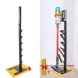 IZSOHHOME Vacuum Stand for DYS,Storage Stand Docking Station Holder,Compatible with DYS V15 V11 V10 V8 V7 V6 Cordless Vacuum Cleaners Accessories,Stable Metal Bracket Organizer Rack (Black, 6 Racks)