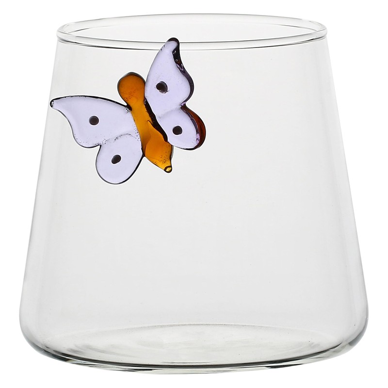 THUN Set 2 Bicchieri Bibita Incanto di Primavera, Borosilicato, 400