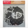 Stencil1 8.5"X11" Stencil-Afro Girl