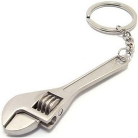 WsjiaboFux Mini Copper Adjustable Wrench Spanner Keychain Keyring Practical Portable Small Wrench
