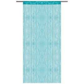 String curtain with pull-through bars, lurex-look curtain, elegant and stylish decoration in many colours and sizes, 90x200cm