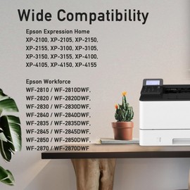 kamo 603 XL Printer Cartridges Compatible with Epson 603 603XL Cartridges Multipack (4-Pack) for Expression Home XP-2100 XP-2105 XP-3100 XP-3105 XP-4100 XP-4105, Workforce WF-2810 WF-2830 WF-2835