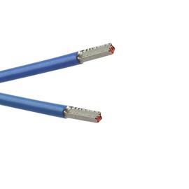 WITTKOWARE 25 cm Wiring Bridge, 6 mm², Wire End Ferrules on Both Sides, Blue