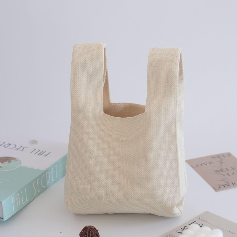 EZ PEACH Knit Bag, Knit Tote Bag, Shopping, Handbag, Shoulder