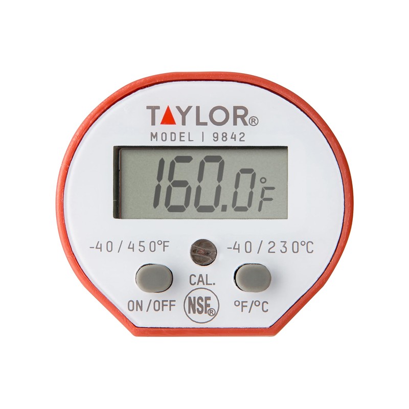Taylor Waterproof Digital Instant Read Thermometer For Cooking, BBQ, Grilling,