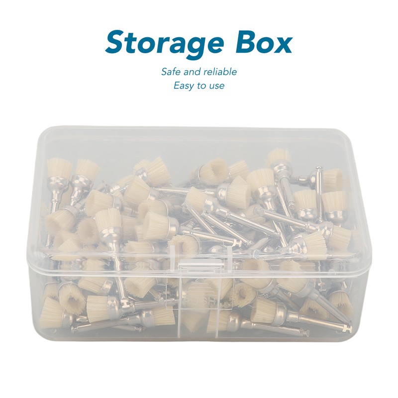 100pcs Polishing Brush Set Professional Dental Teeth Cleaning Brush Disposable