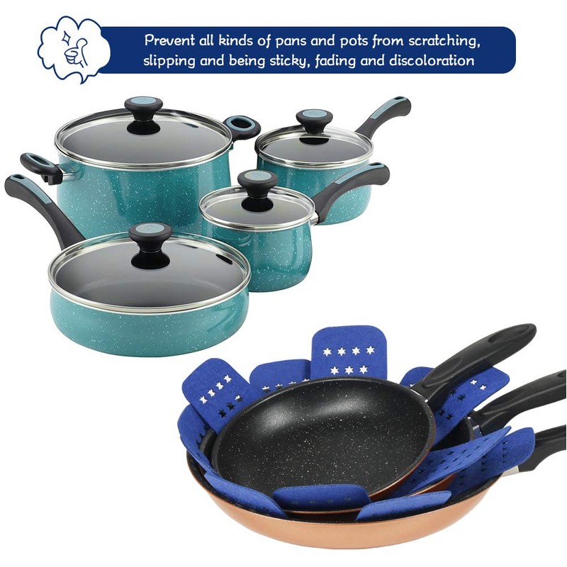 BYKITCHEN Pan Pot Protectors, Larger & Thicker Pan Protector with