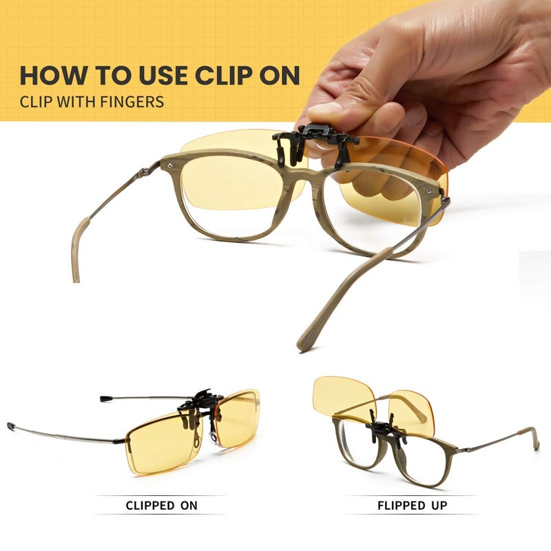 Clip on Blue Light Blocking Lenses Anti Blue Light Filter