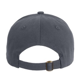 Baseball Cap for Women - Adjustable Cotton Plain Hat Comfortable Fit for Big Head Stylish Design Multiple Colors Gray
