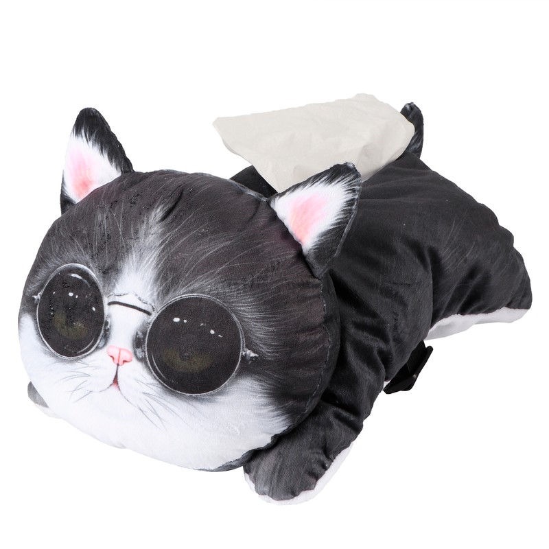 Tissue Box 3D Cat Dog Shaped Car Cartoon Hanging Tissue